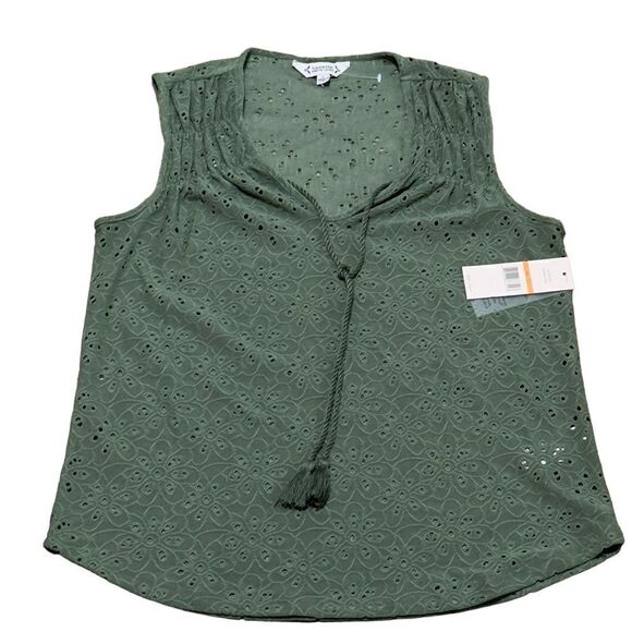 Nanette Lepore Prairie Sage Sleeveless Top SMALL NWT - Picture 4 of 14